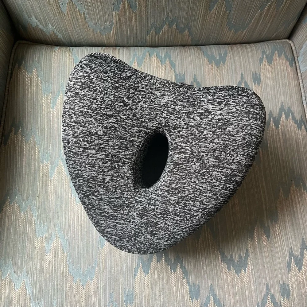 Gray Heather Leg pillow;knee pillow  for leg pain, knee pain, back pain relief.
